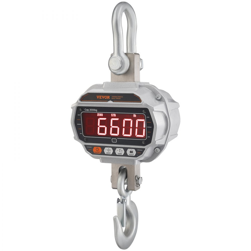 OCS-D - Heavy-Duty Digital Crane Scale, 6600 lb Capacity, Remote Control