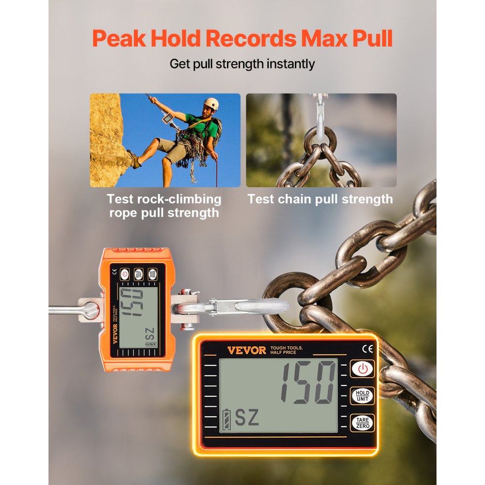 OCS-S - Heavy-Duty Digital Crane Scale, 2200 lbs Capacity, Infrared Remote