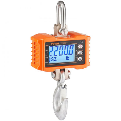 OCS-S - Heavy-Duty Digital Crane Scale, 2200 lbs Capacity, Infrared Remote