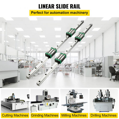 010849176574 - 1700mm HSR20 Linear Rail Kit with Bearing Blocks
