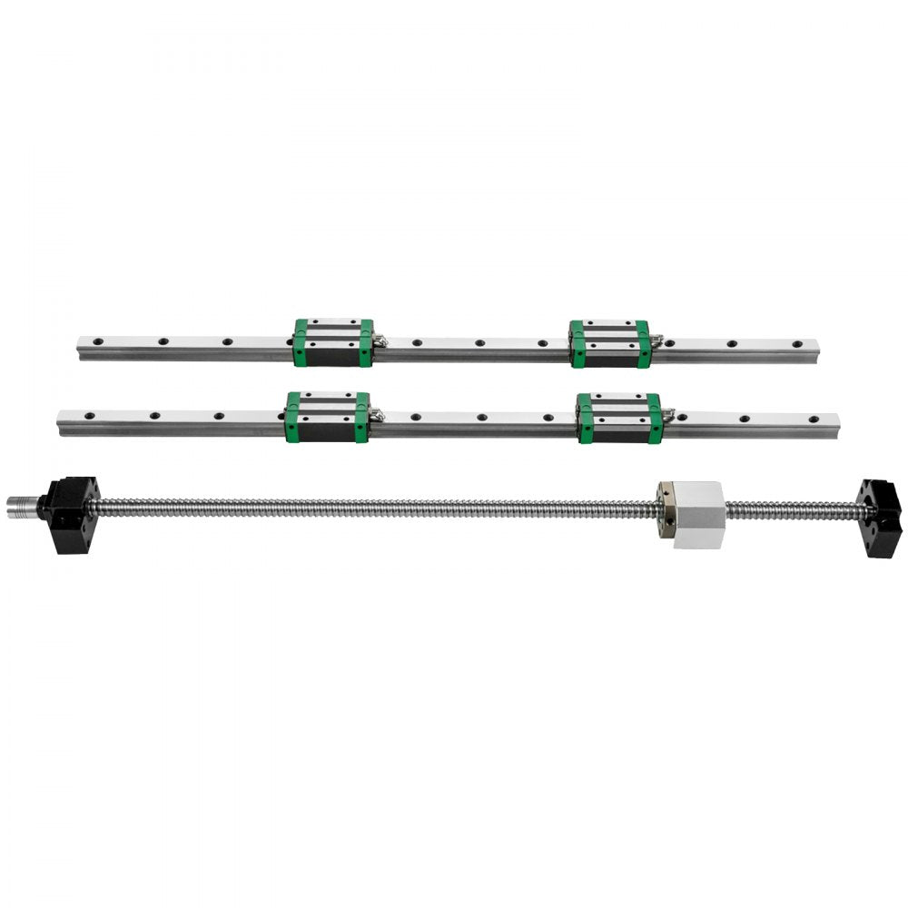 010531549953 - 1000mm Steel Linear Guide Rail Set with Blocks & Screw Kit