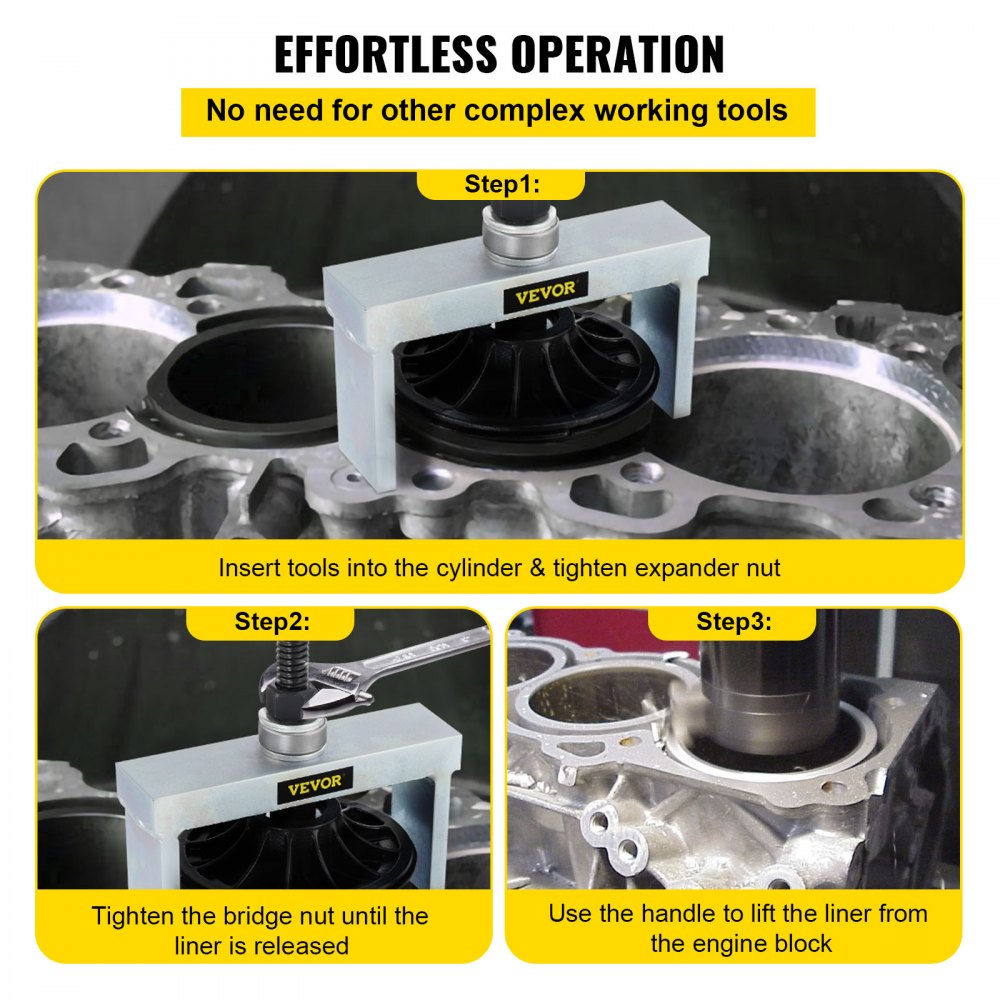 K04T - Heavy-Duty Cylinder Liner Remover for 4.9"-5.63" Bore Engines