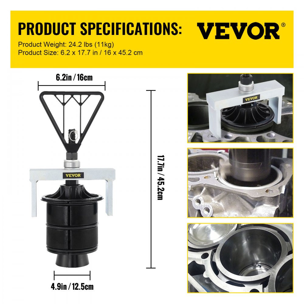 K04T - Heavy-Duty Cylinder Liner Remover for 4.9"-5.63" Bore Engines