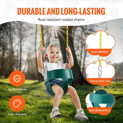 TL18B-12 - High Back Toddler Swing Seat for Safe Indoor/Outdoor Play