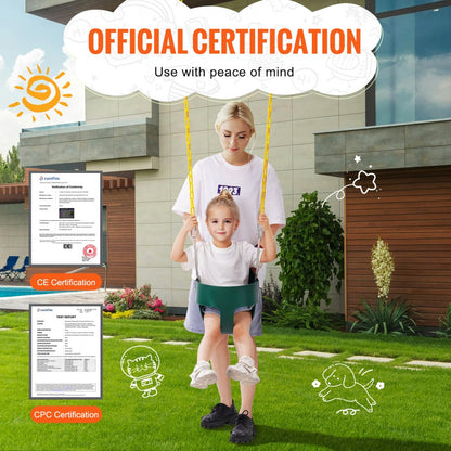 TL18B-12 - High Back Toddler Swing Seat for Safe Indoor/Outdoor Play