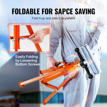 1104A - Heavy-Duty Roller Stand, 27.6" to 52", 2500 lbs Capacity