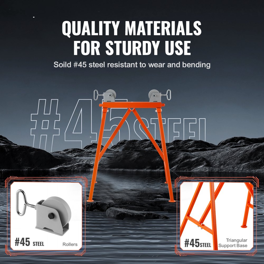 1110A - Durable Pipe Stand for 2-36" Pipes, 2500 lbs Load Capacity