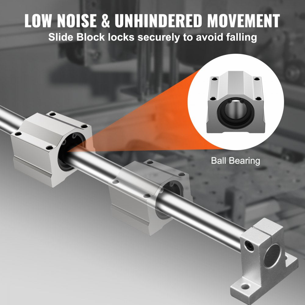 SFC16-1000L - Durable Aluminum Linear Guide Rail Set with Smooth Ball Bearings