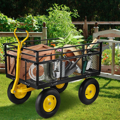 VV-HYTC-1400 - 44" Heavy-Duty Steel Garden Cart for 1400 lbs Capacity