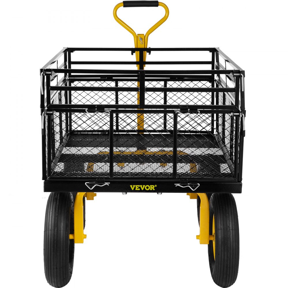 VV-HYTC-1400 - 44" Heavy-Duty Steel Garden Cart for 1400 lbs Capacity