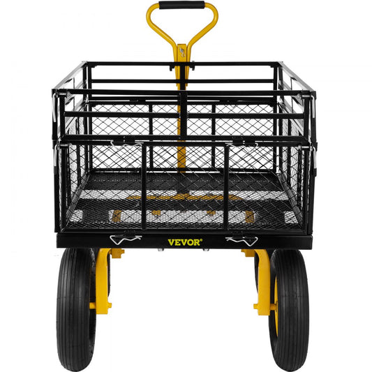VV-HYTC-1400 - 44" Heavy-Duty Steel Garden Cart for 1400 lbs Capacity
