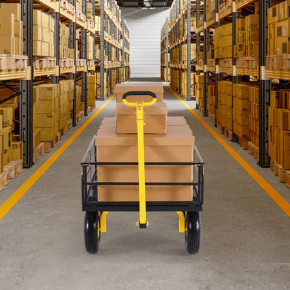 V1200 - 1200-lb Heavy-Duty Garden Cart with 2-in-1 Design and 13in Tires