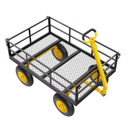 V1200 - 1200-lb Heavy-Duty Garden Cart with 2-in-1 Design and 13in Tires