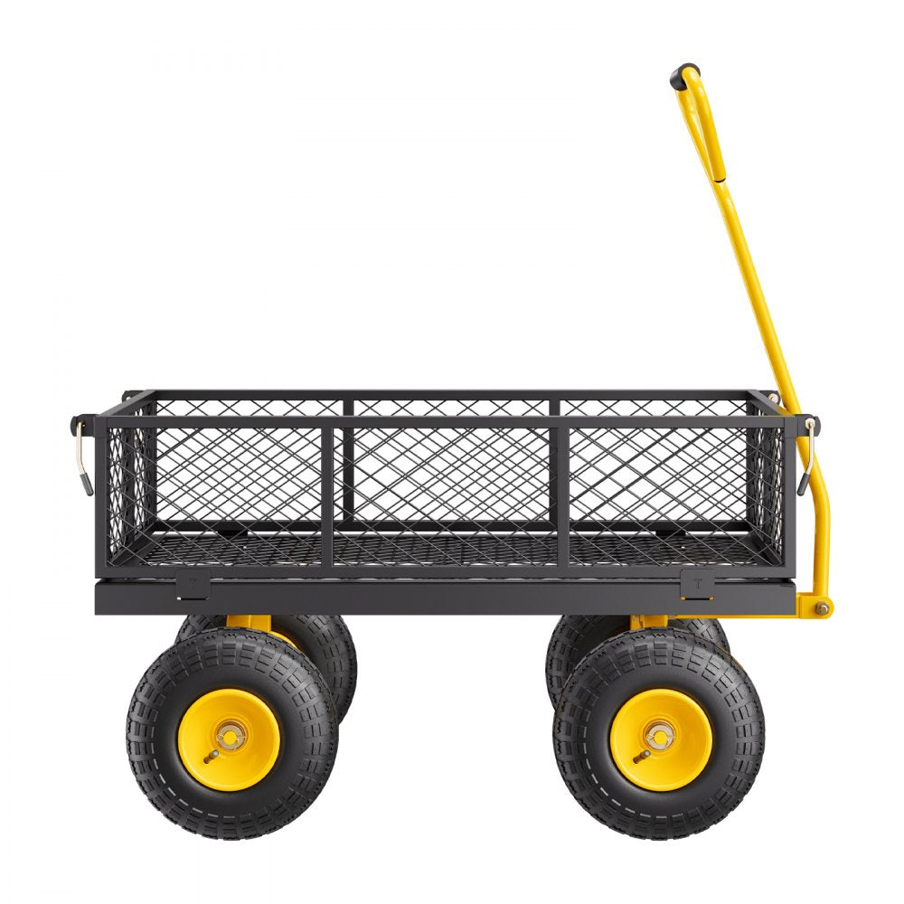 V500 - 500 lbs Q235 Steel Garden Cart with 10-in Tires