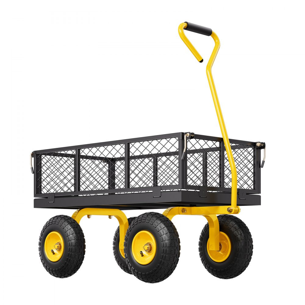 V500 - 500 lbs Q235 Steel Garden Cart with 10-in Tires