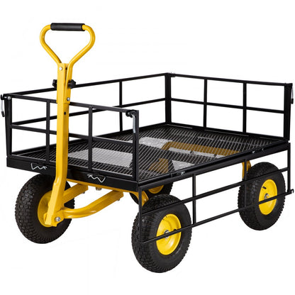 VV-HYTC-1200 - Heavy Duty 44" Steel Garden Cart with 1200 lbs Capacity