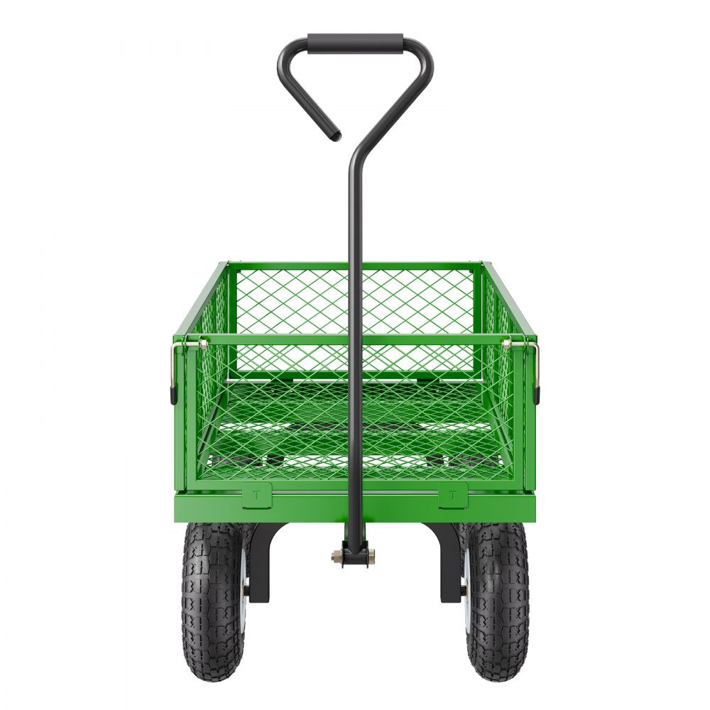 V900G - 900 lbs Q235 Steel 2-in-1 Garden Cart with 10-in Tires