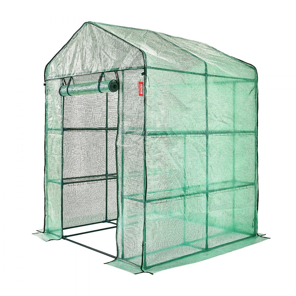 010811012658 - Durable 4.6x4.6ft VEVOR Walk-In Greenhouse with Weather-Resistant Cover