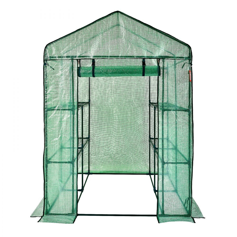 010811012658 - Durable 4.6x4.6ft VEVOR Walk-In Greenhouse with Weather-Resistant Cover