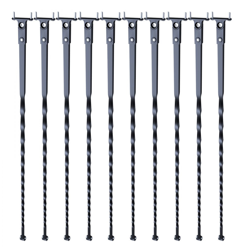 ZX-LX44in-10 - Stylish Galvanized Steel Balusters for Indoor Staircases
