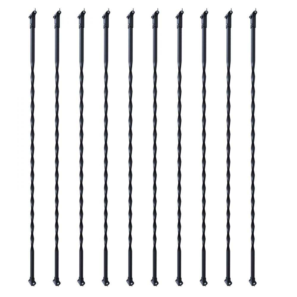 ZX-LX44in-10 - Stylish Galvanized Steel Balusters for Indoor Staircases