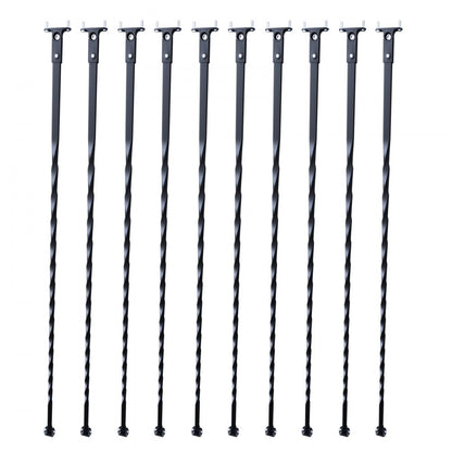 ZX-LX44in-10 - Stylish Galvanized Steel Balusters for Indoor Staircases