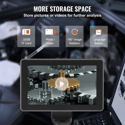 ZX2-D2 - VEVOR 5" IPS Borescope with 180° Dual Steering & 8X Zoom