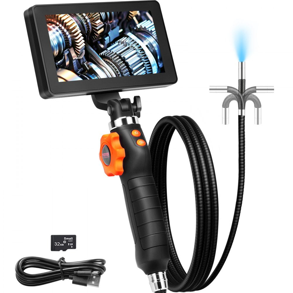 ZX2-D2 - VEVOR 5" IPS Borescope with 180° Dual Steering & 8X Zoom
