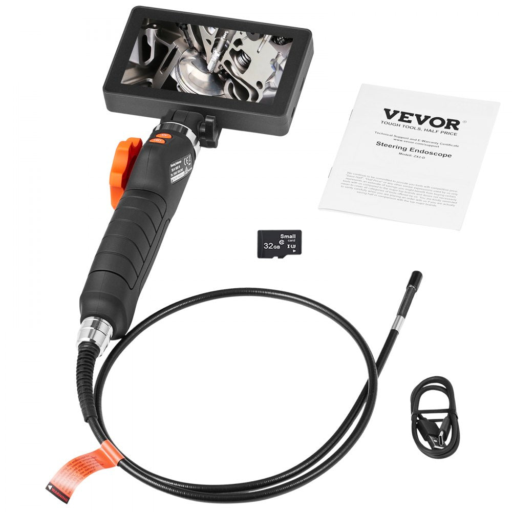 ZX2-D2 - VEVOR 5" IPS Borescope with 180° Dual Steering & 8X Zoom
