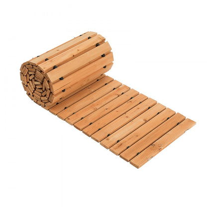 PW-S12 - 12ft Cedar Garden Pathway with Non-Slip Design