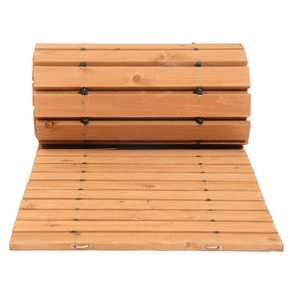 PW-S12B - 144x22'' Cedar Garden Pathway - Non-slip & Easy to Clean