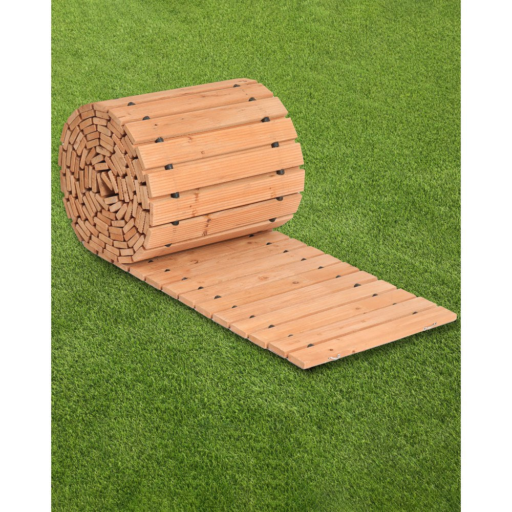 PW-S24 - 288x17 in Non-Slip Cedar Garden Pathway Walkway