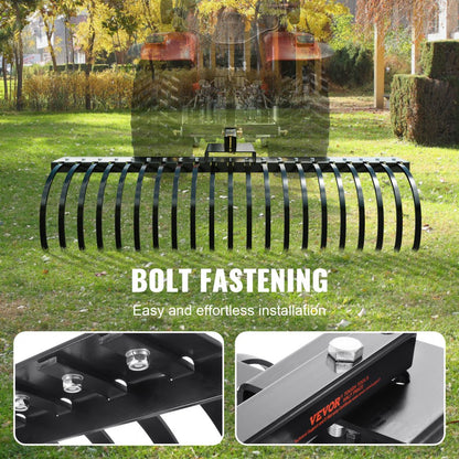ATVLR60 - 60-Inch Tow Behind Rake for Efficient Yard Cleanup