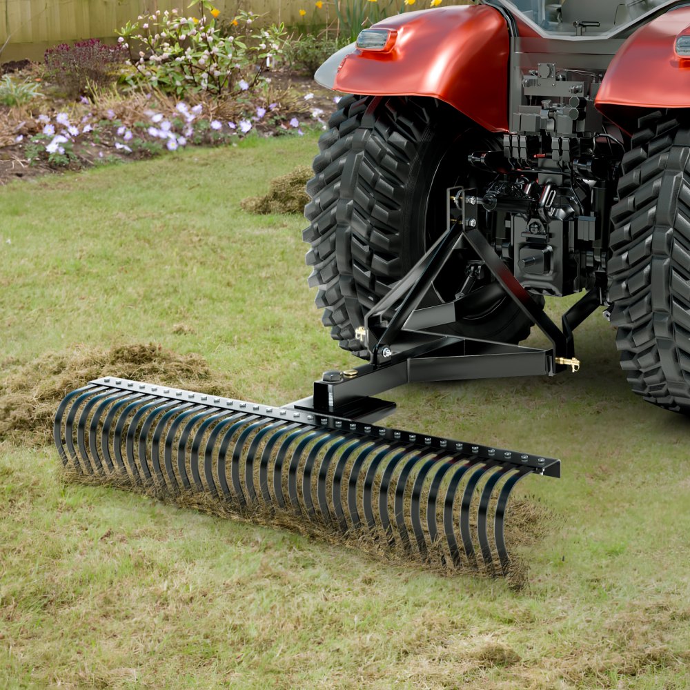 LR5S - 60" Durable Steel Thatch Remover for Lawn Care