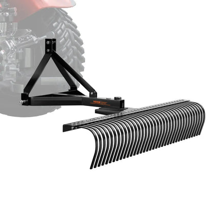 LR6S - 72-inch Heavy-Duty Tow-Behind Dethatcher with 36 Steel Tines