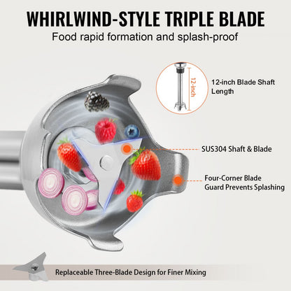 IB350CV - 350W Heavy-Duty Immersion Blender for Soups and Sauces