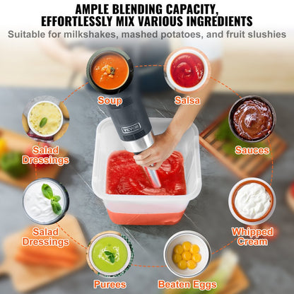 HB6089B-UL - Heavy-Duty 500W Immersion Blender with Variable Speed Control