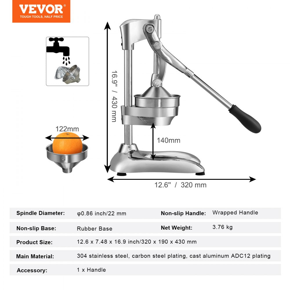 YCJ-01 - Commercial-Grade Manual Citrus Juicer for Fresh Fruit Juice