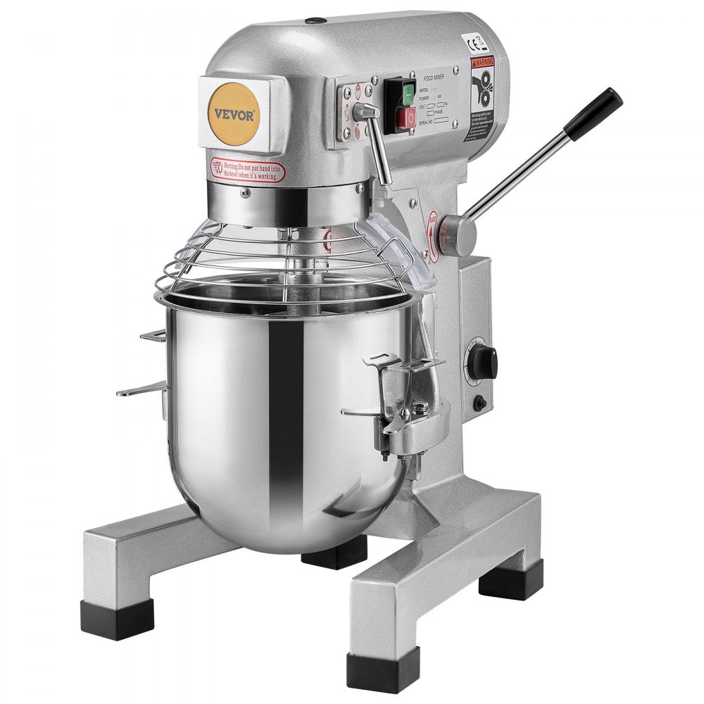 B10B - 10L VEVOR 550W Commercial Mixer for Heavy-Duty Baking