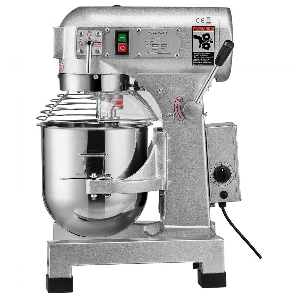 B30B - 28.5L 1100W VEVOR 3-Speed Dough Mixer for Commercial Kitchens