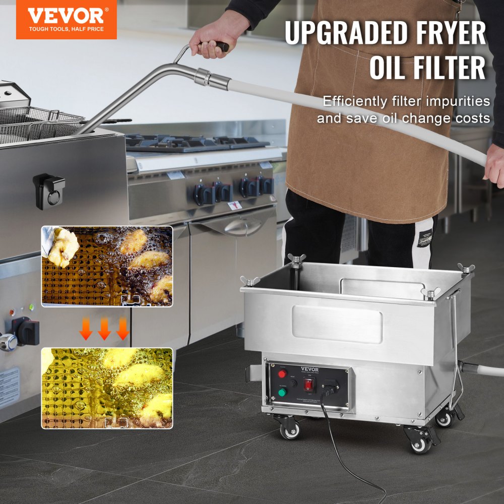 LYC-18L - 18L Mobile Fryer Filter for Efficient Oil Management