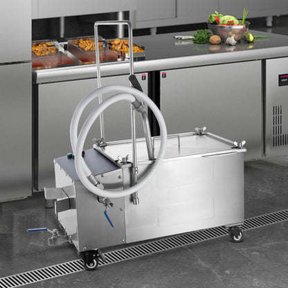 LYC-38L - 38L VEVOR Mobile Fryer Filter for Clean Cooking Oil