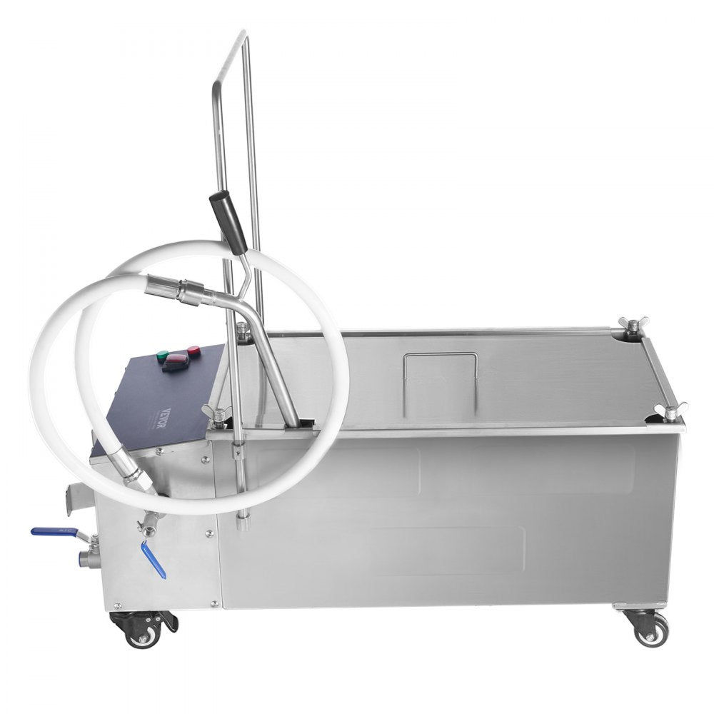 LYC-55L - Compact Mobile Fryer Filter with 10L/min Filtration Speed