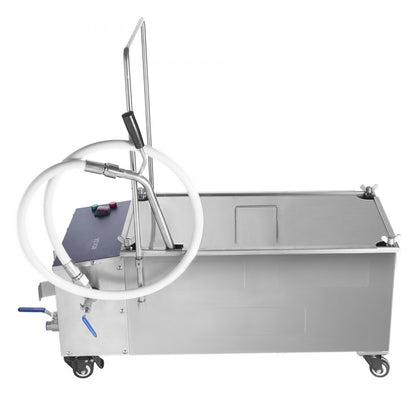 LYC-55L - Compact Mobile Fryer Filter with 10L/min Filtration Speed
