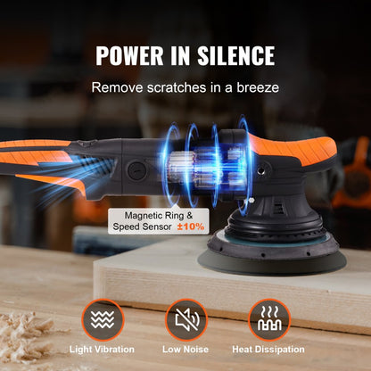 010409364137 - Versatile 6-Inch Polisher with Speed Control for Car Detailing