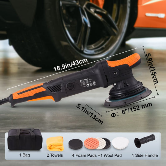 010409364137 - Versatile 6-Inch Polisher with Speed Control for Car Detailing