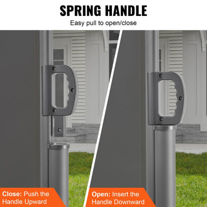 H030-1 - 63"x118" Rust-Proof Retractable Awning for Outdoor Privacy