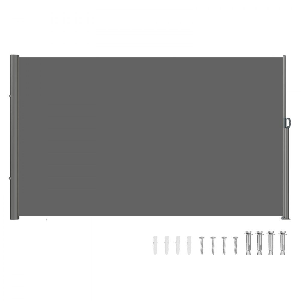 H030-1 - 63"x118" Rust-Proof Retractable Awning for Outdoor Privacy