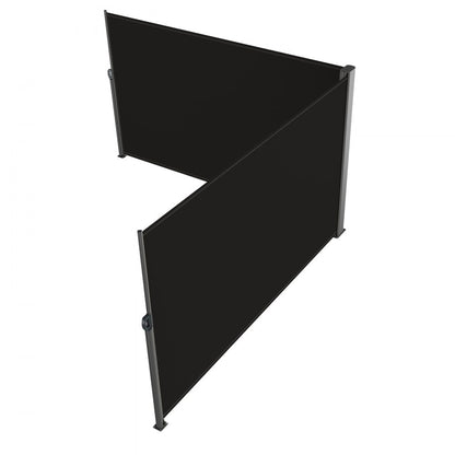H033-2 - Black Retractable Awning 236" for Flexible Outdoor Privacy