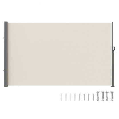 H030-1 - Stylish Beige Retractable Awning with Rust-Proof Aluminum Frame